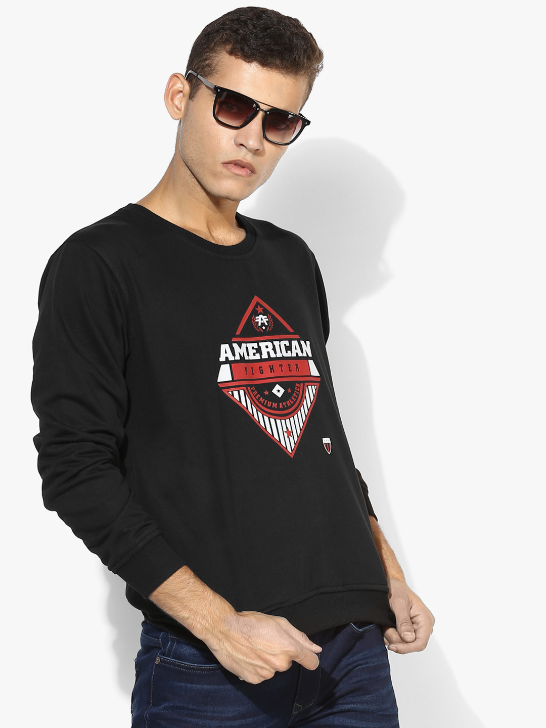 Black Graphic Sweatshirt