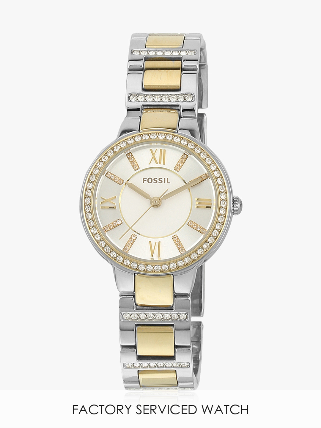 Buy Es3503i Silver/Gold Analog Watch 