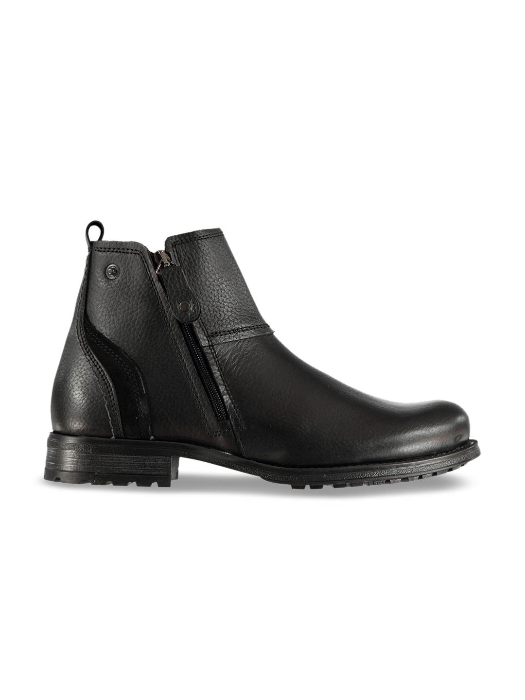 Buy Firetrap Men Black Leather Flat Boots Casual Shoes for Men 8023107 Myntra