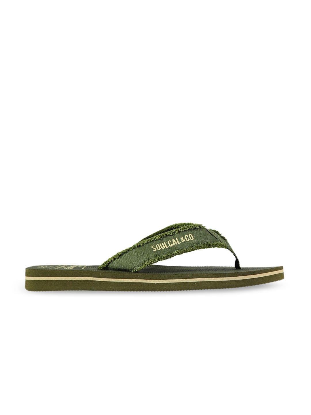 Buy SoulCal Men Khaki Solid Thong Flip Flops Flip Flops for Men 8054095 Myntra