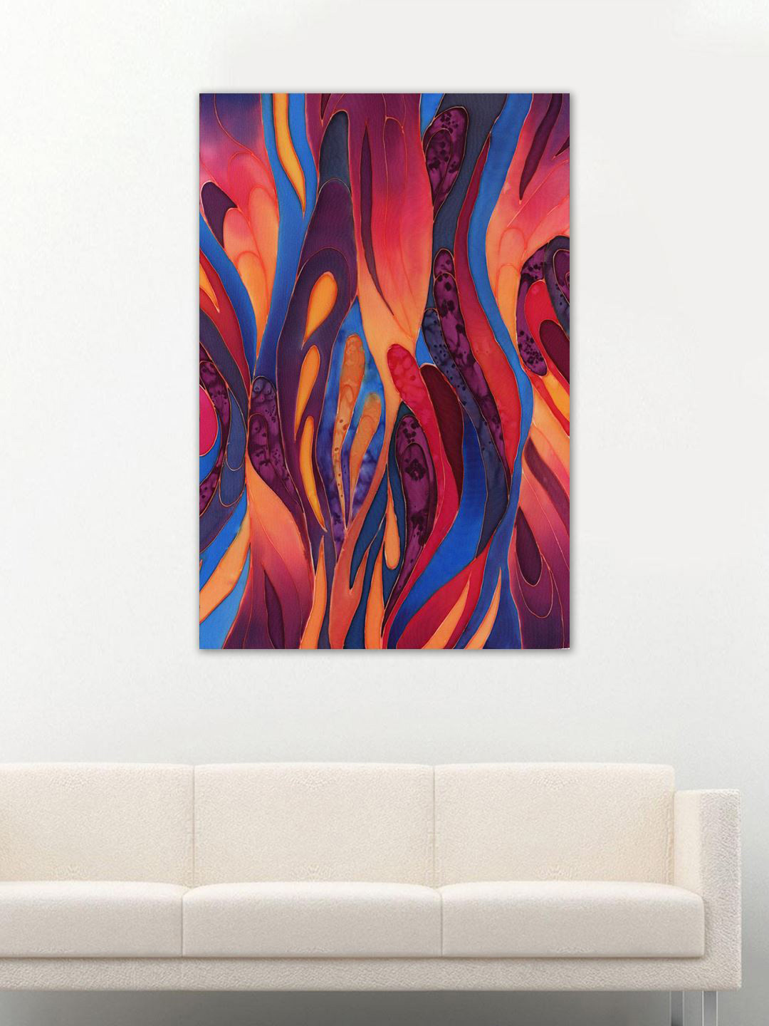 999Store Rose Blue Purple Canvas Wall Rectangle Paintings Wall Art