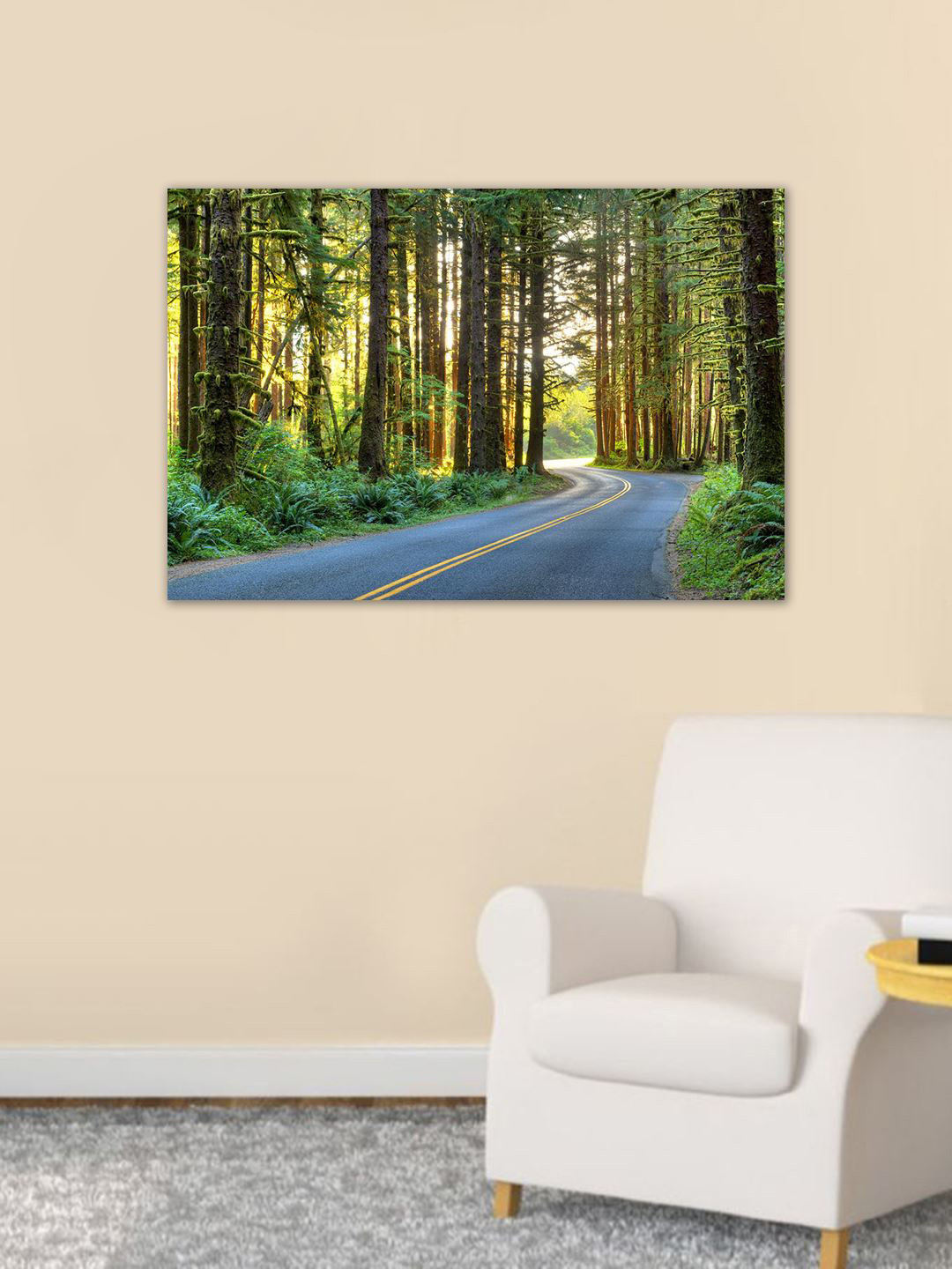 999Store Green & Black Forest Wall Art