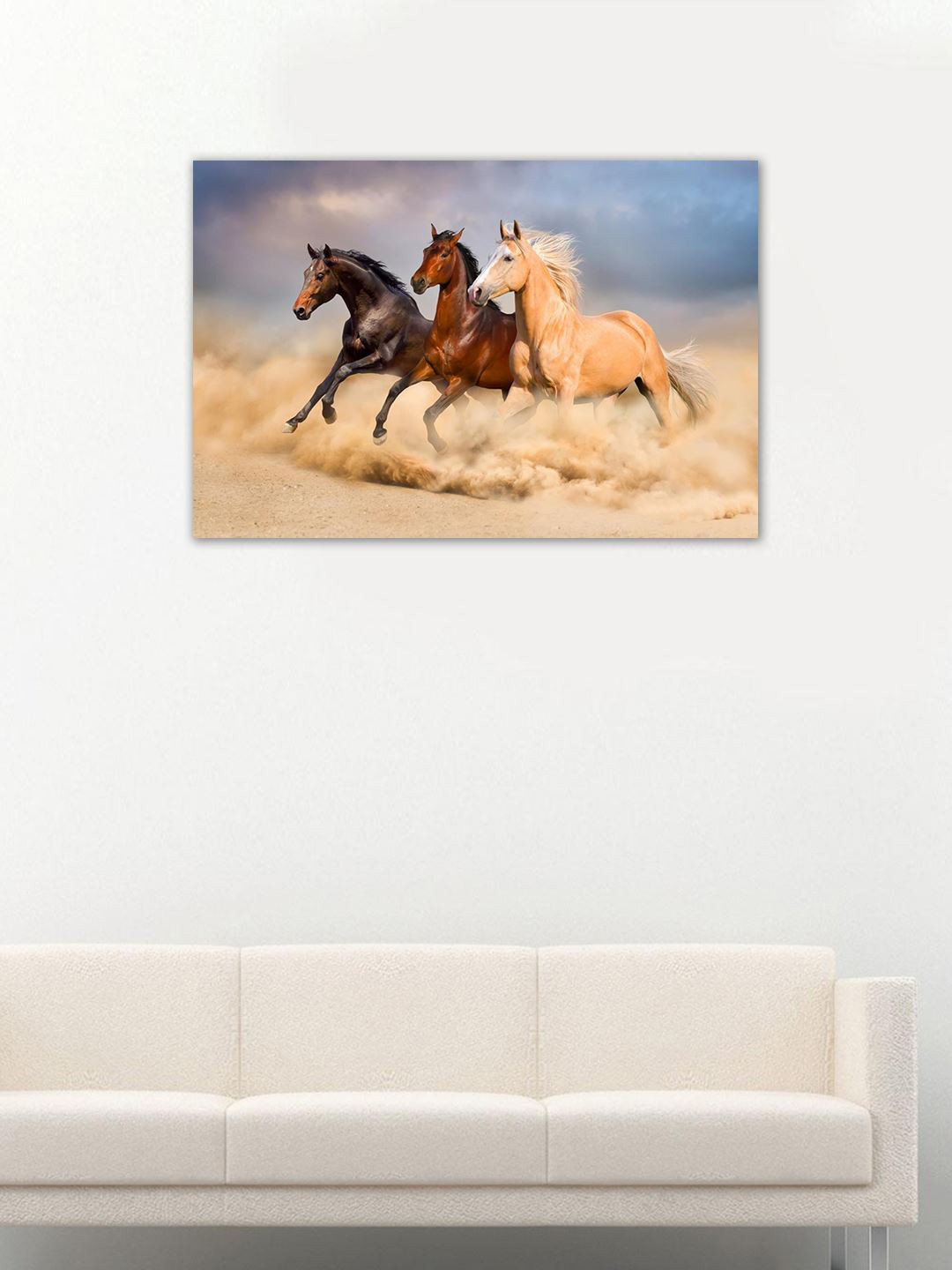 999Store Brown & Blue  Hand-Painted Horse Wall Art
