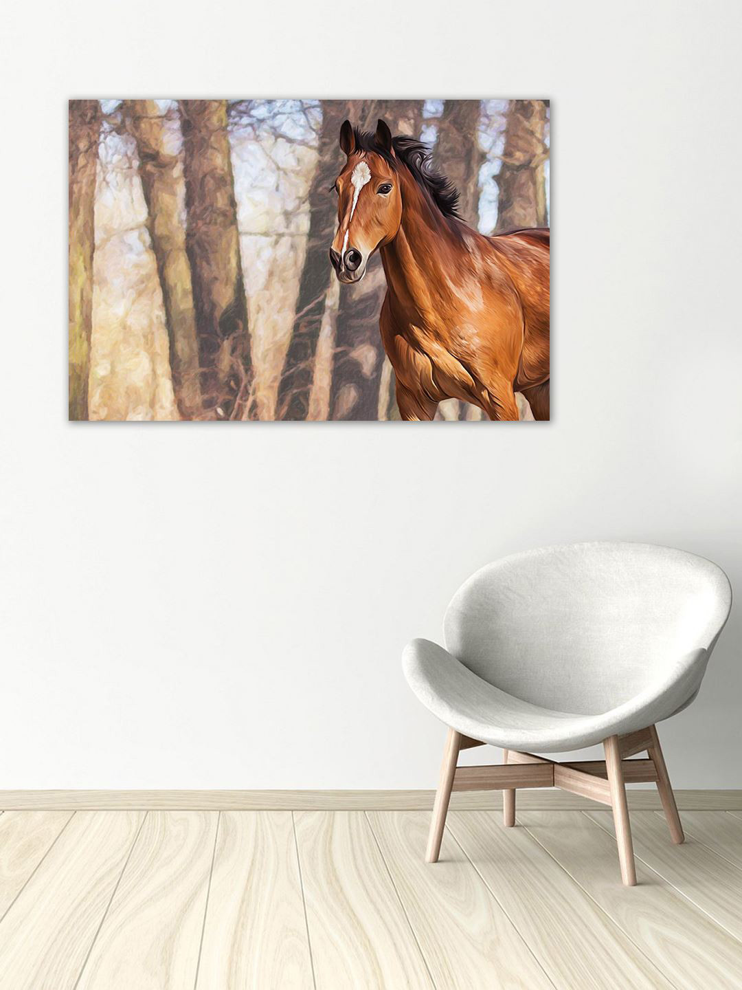 999Store Brown & Black Horse Wall Art