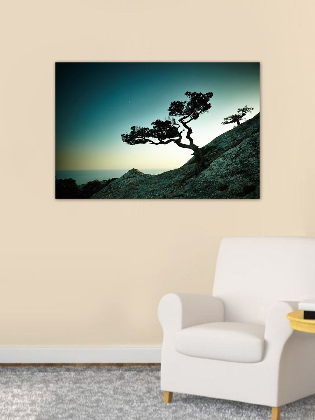 999Store Blue & Black Sunset Wall Art