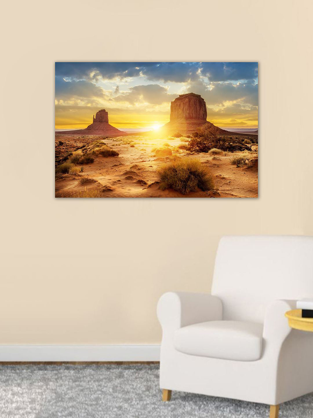 999Store Sunset Brown Canvas Wall Living Room Rectangle Paintings Wall Art -24 x 36In