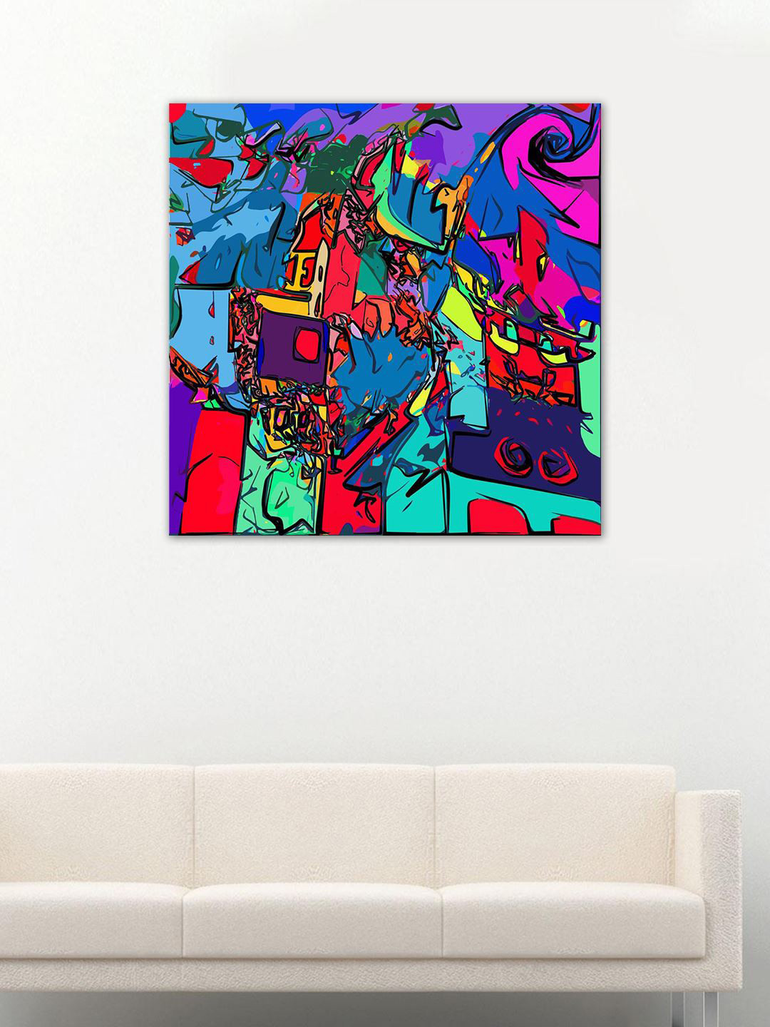 999Store Abstract Canvas Square Paintings Wall Art-36 x 36In