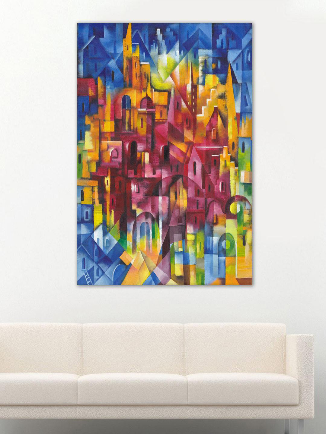 999Store Night City Canvas Rectangle Paintings Wall Art-24 x 36In