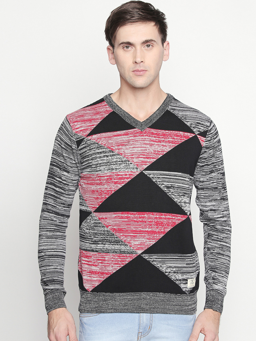 Buy DCot By Donear Men Grey \u0026 Black 