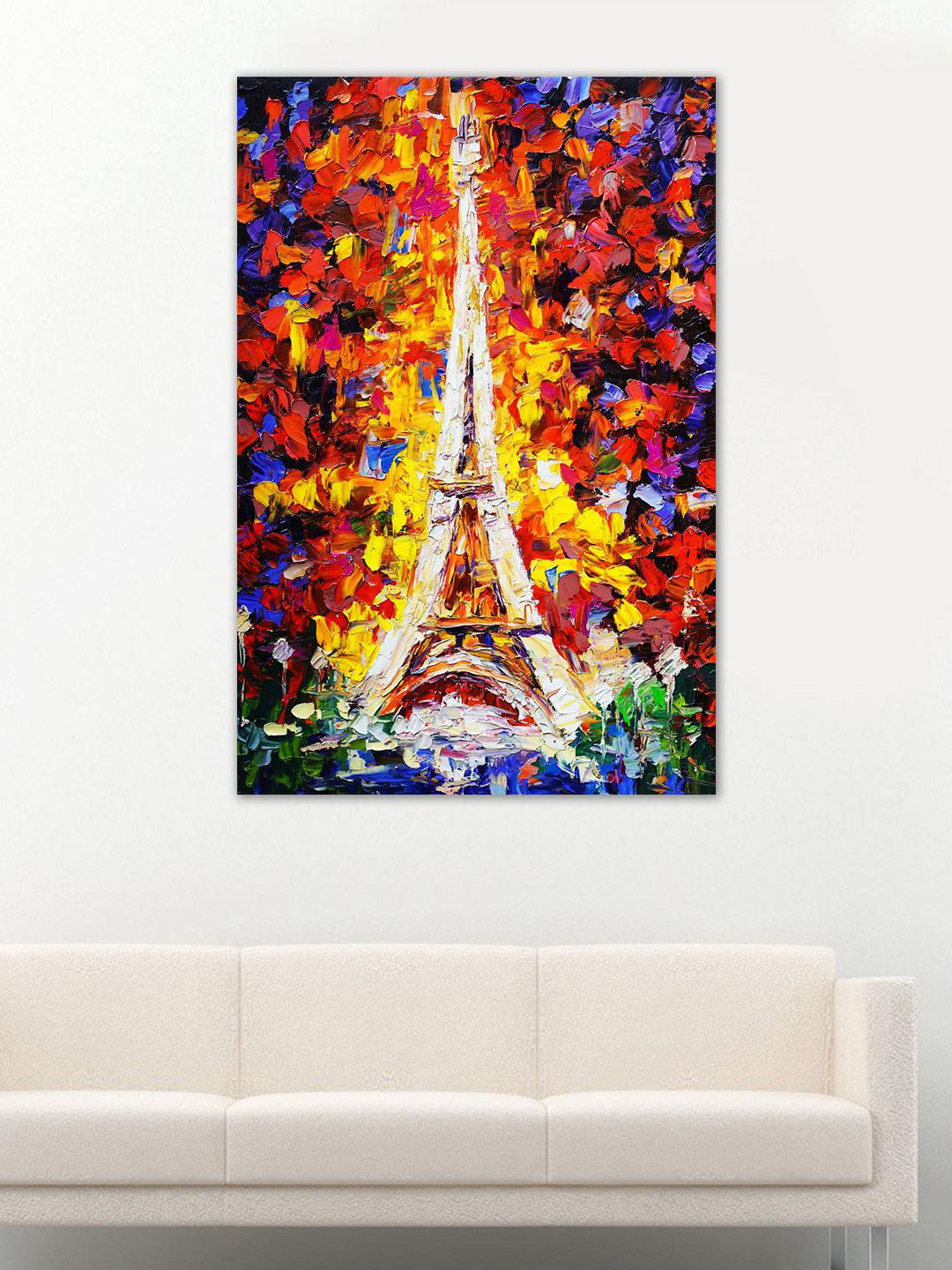 999Store Multicoloured Eiffel Tower Wall Art