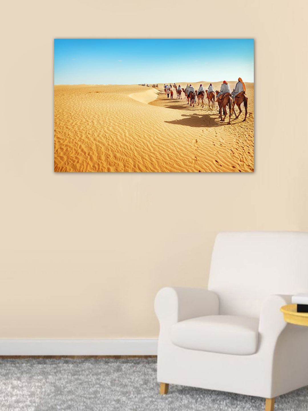 999Store Brown & Blue Desert Wall Art