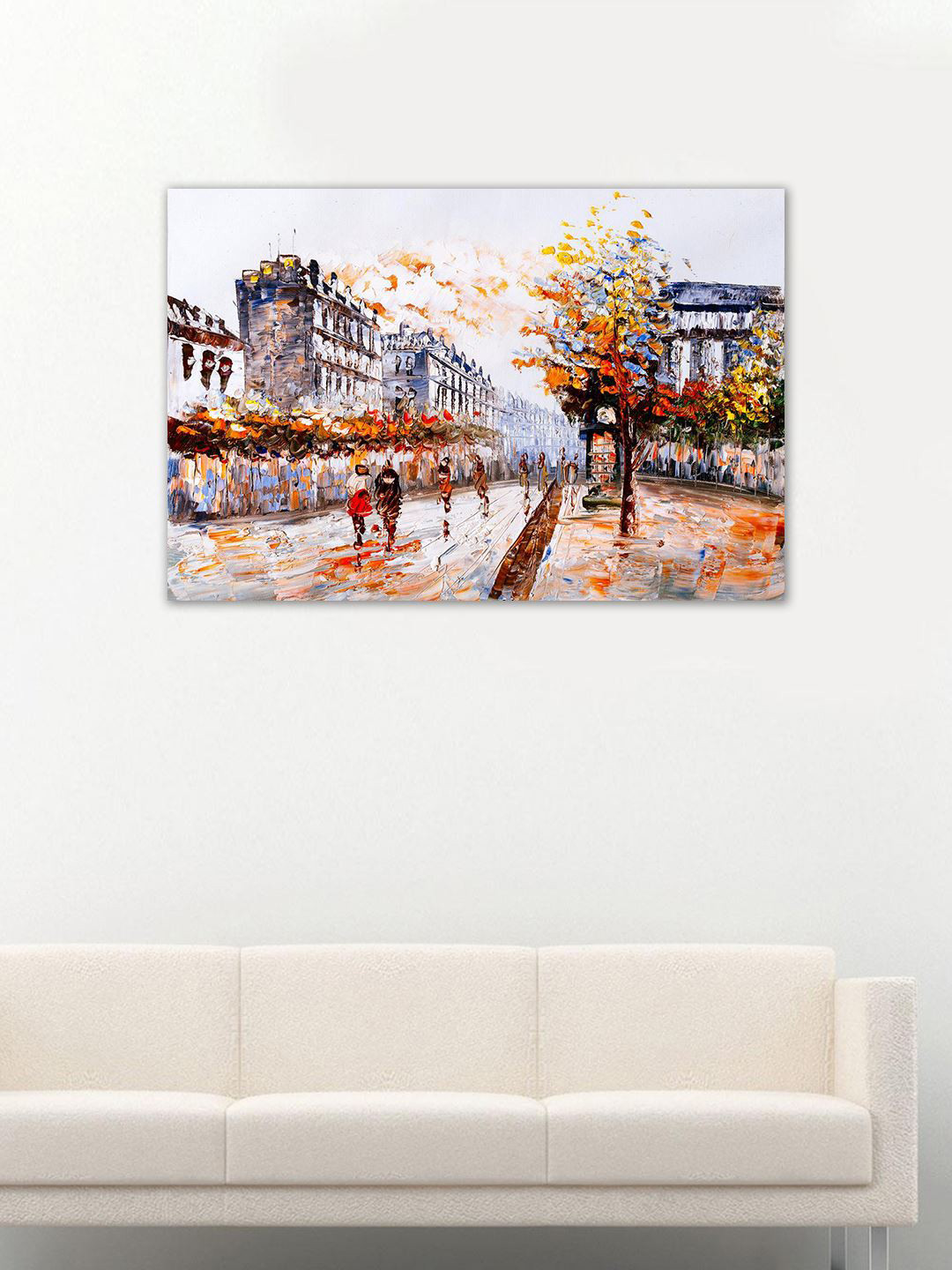 999Store View Of Paris Canvas Wall Rectangle Paintings Wall Art - 30 x 18In