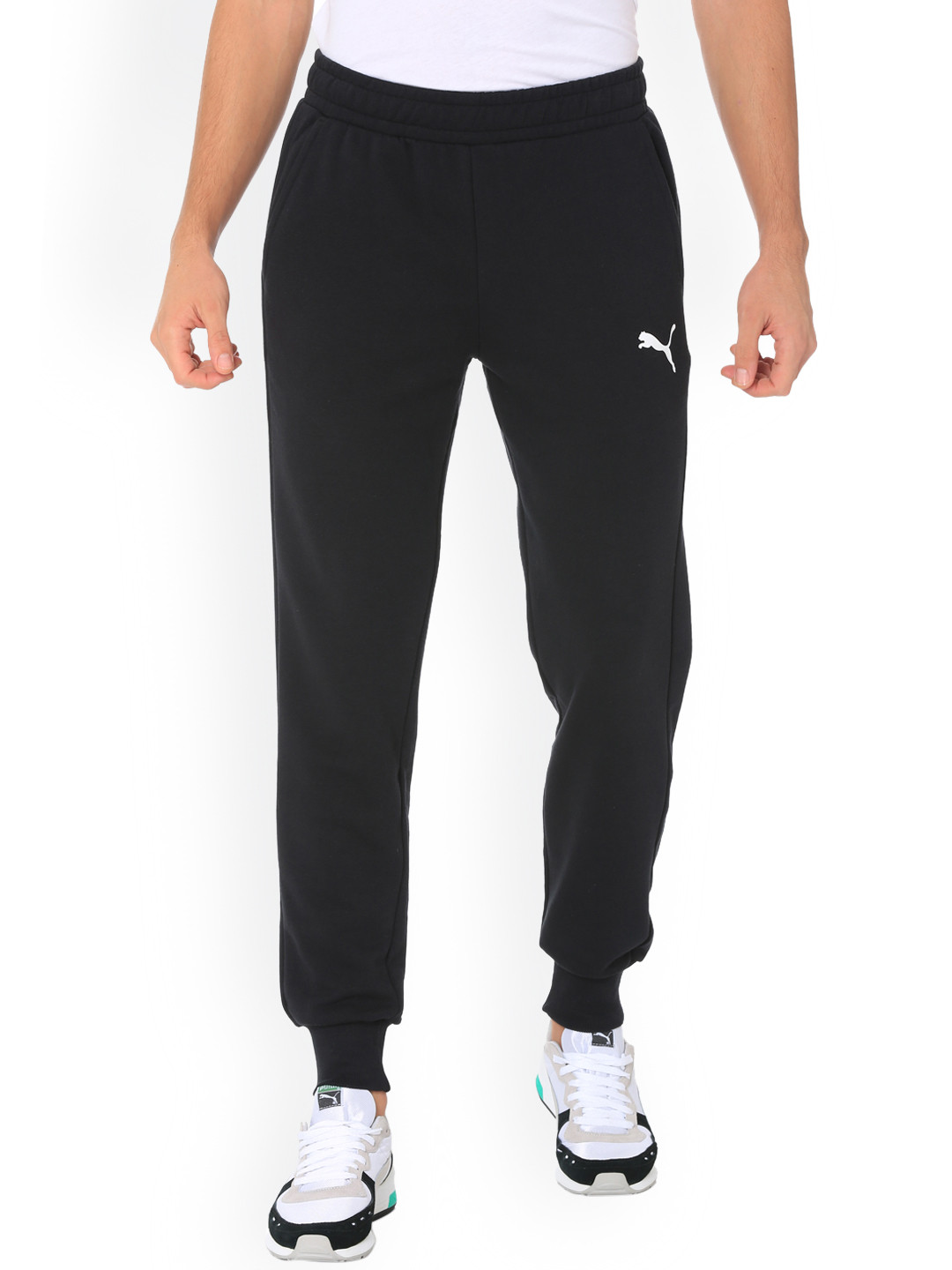 Buy Puma Men Black Solid Track Pant 