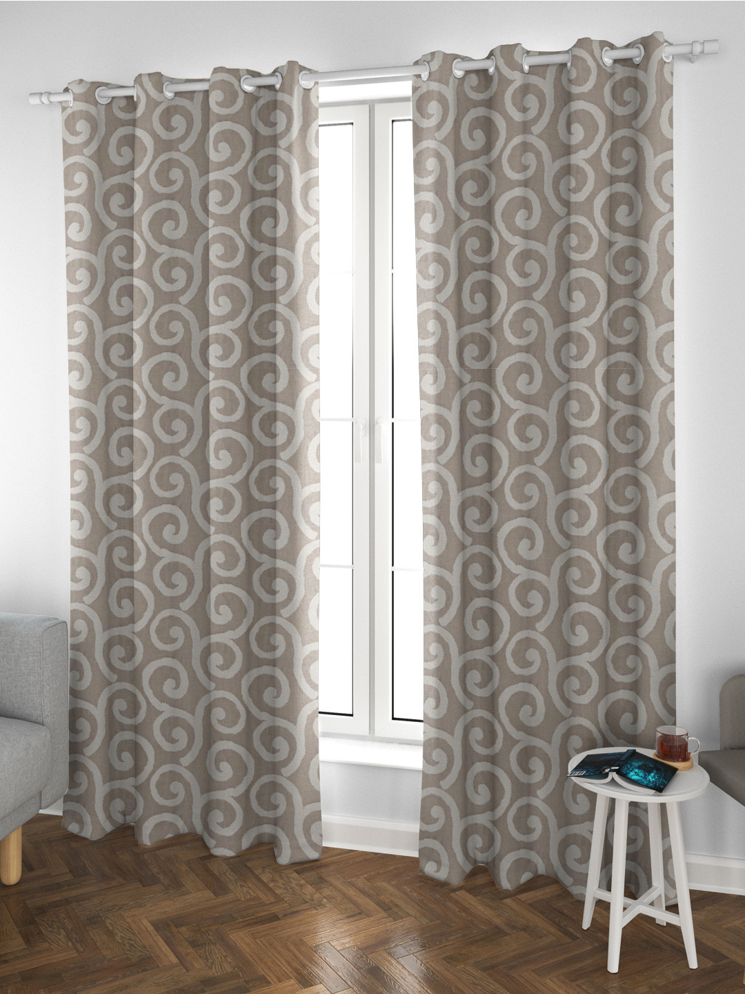 Buy Ddecor Brown Single Window Curtains Curtains And Sheers For Unisex 8226389 Myntra
