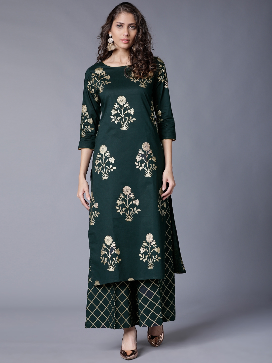 Myntra green kurti cheap