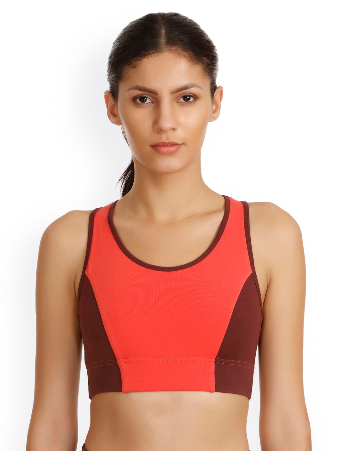 Buy Zelocity By Zivame Black Solid Non Wired Non Padded Sports Bra