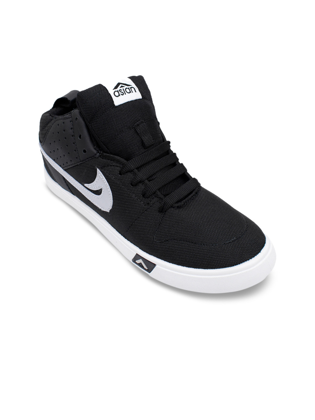 Canvas Mid Top Sneakers - Casual Shoes 