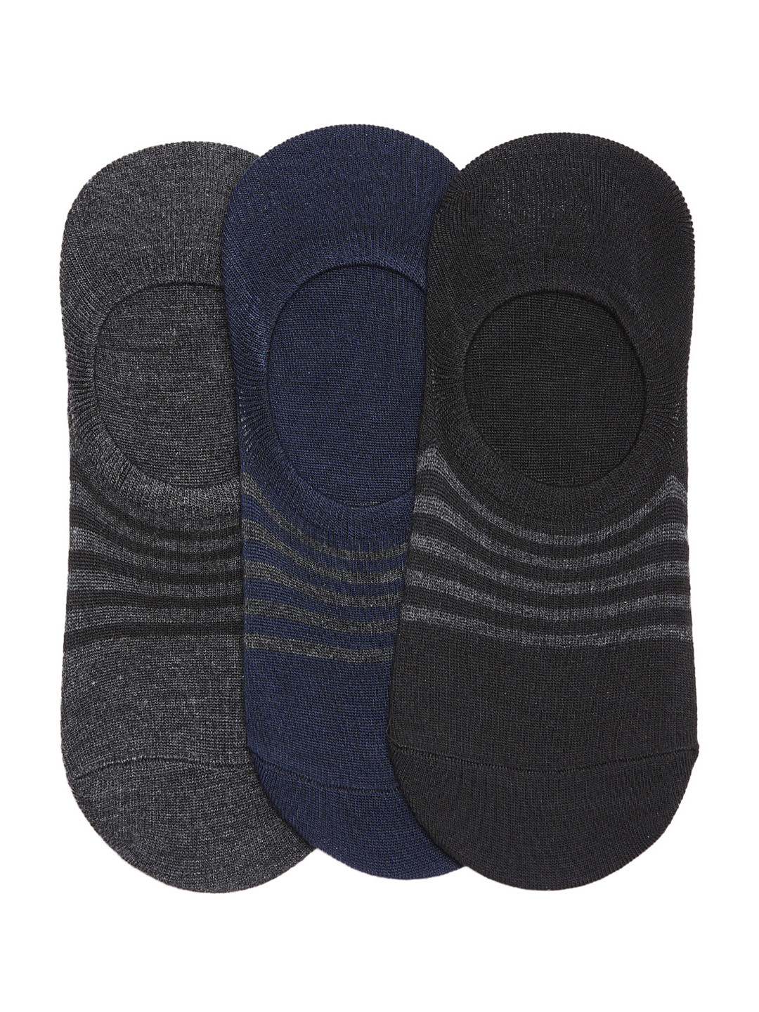 Camey Men Multicoloured Pack of 3 Shoe Liners