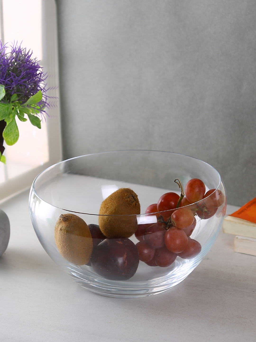 Bohemia Crystal Transparent Solid Glass Bowl 235 mm
