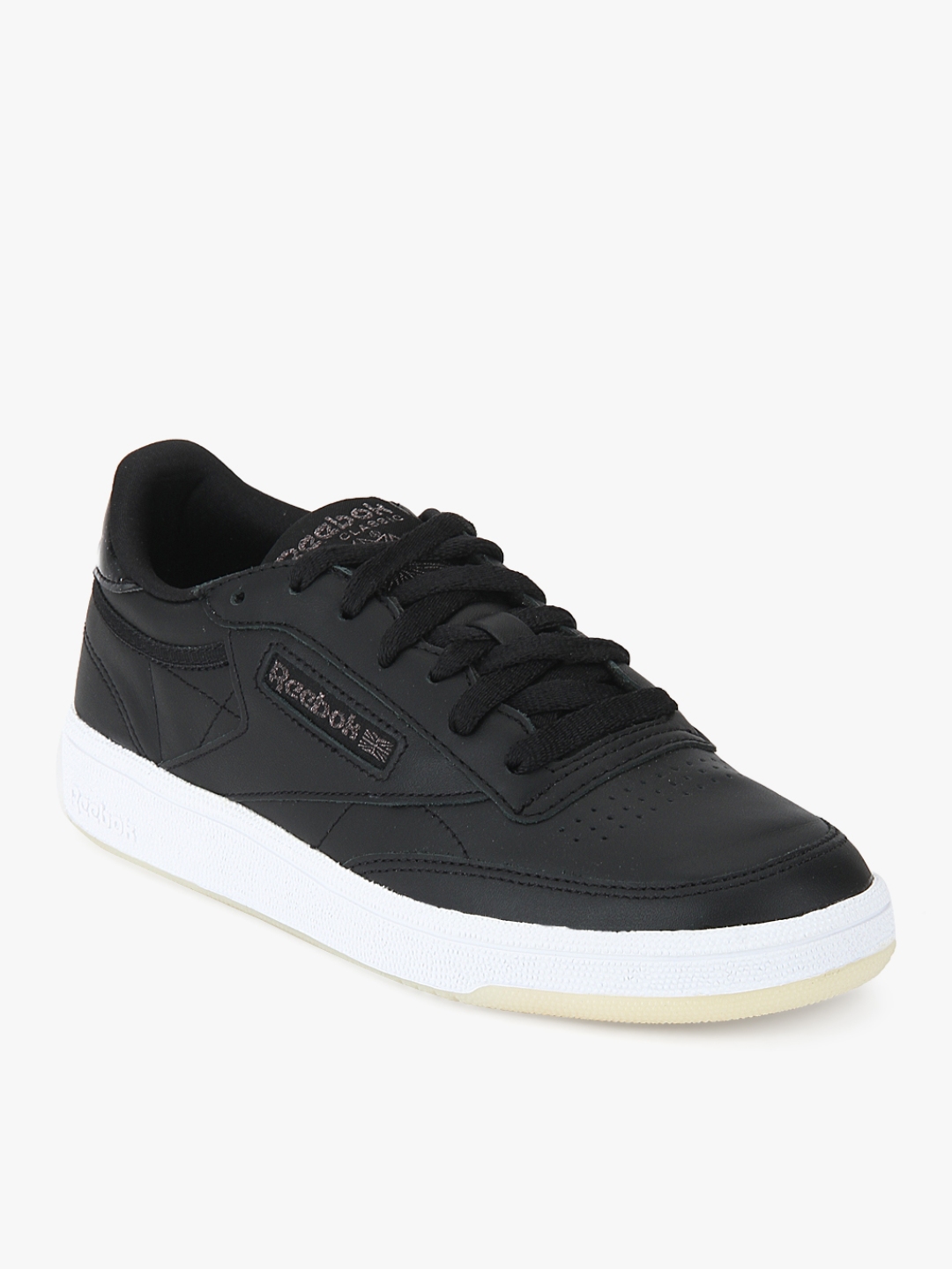 Buy Reebok Women Club C 85 Leather Black Sneakers Casual Shoes
