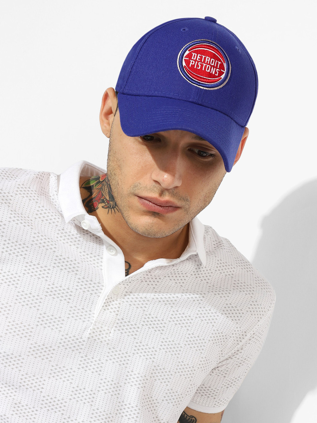 New Era Men Blue Solid Baseball Cap