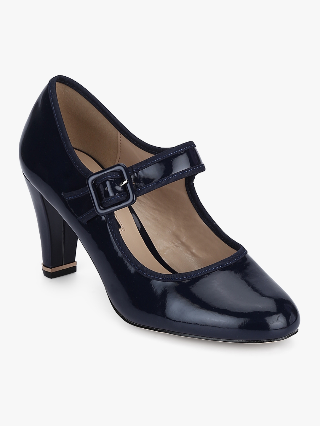 Erica Navy Blue Mary Jane Pumps