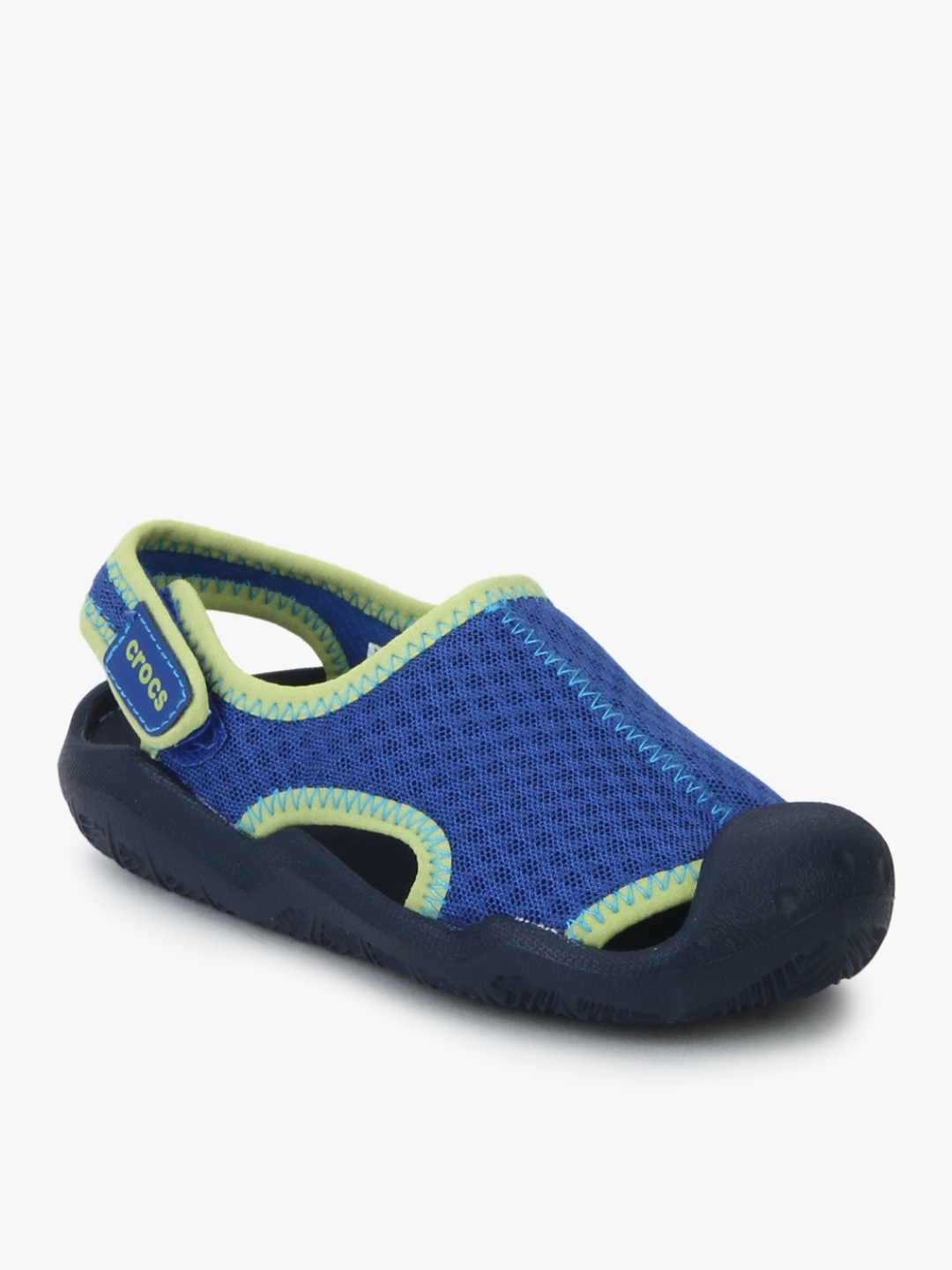 Buy Crocs Kids Swiftwater Blue Sports Sandals Flats for Unisex