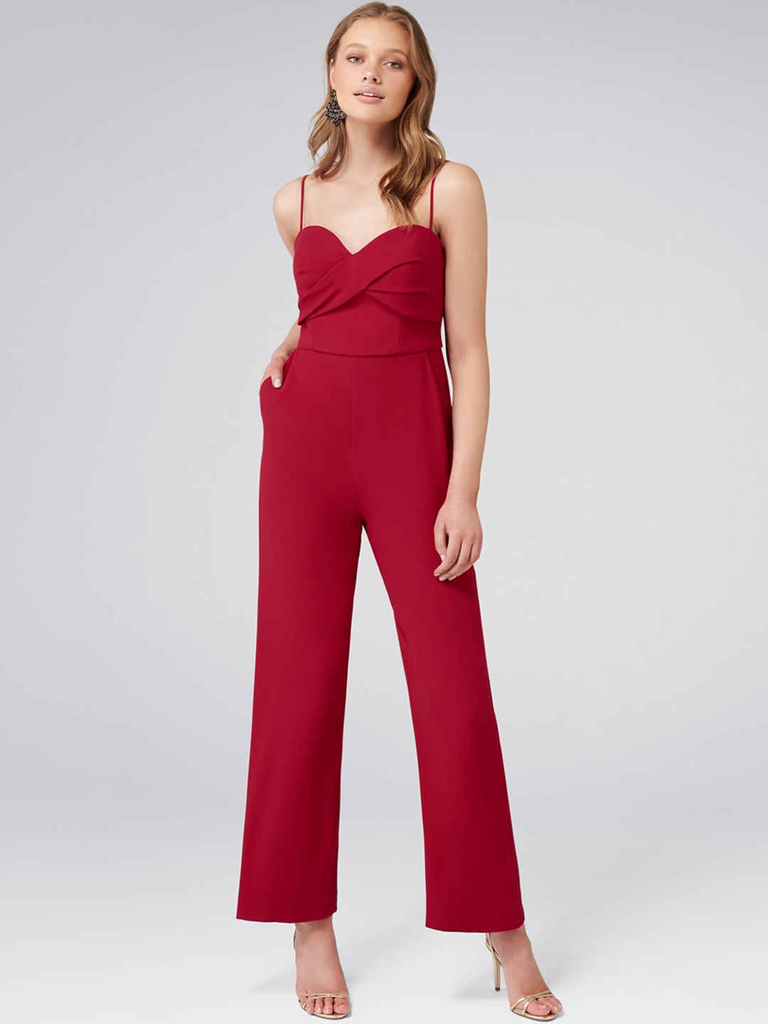 Forever new top red jumpsuit