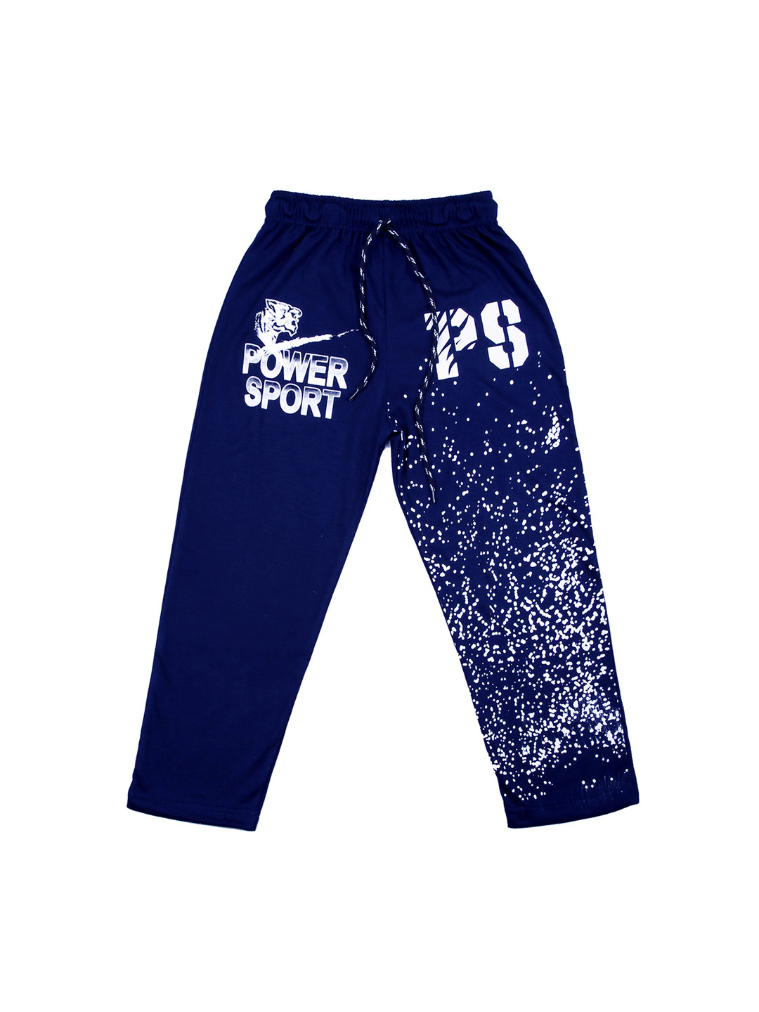 SWEET ANGEL Kids Navy Blue Printed Track Pants
