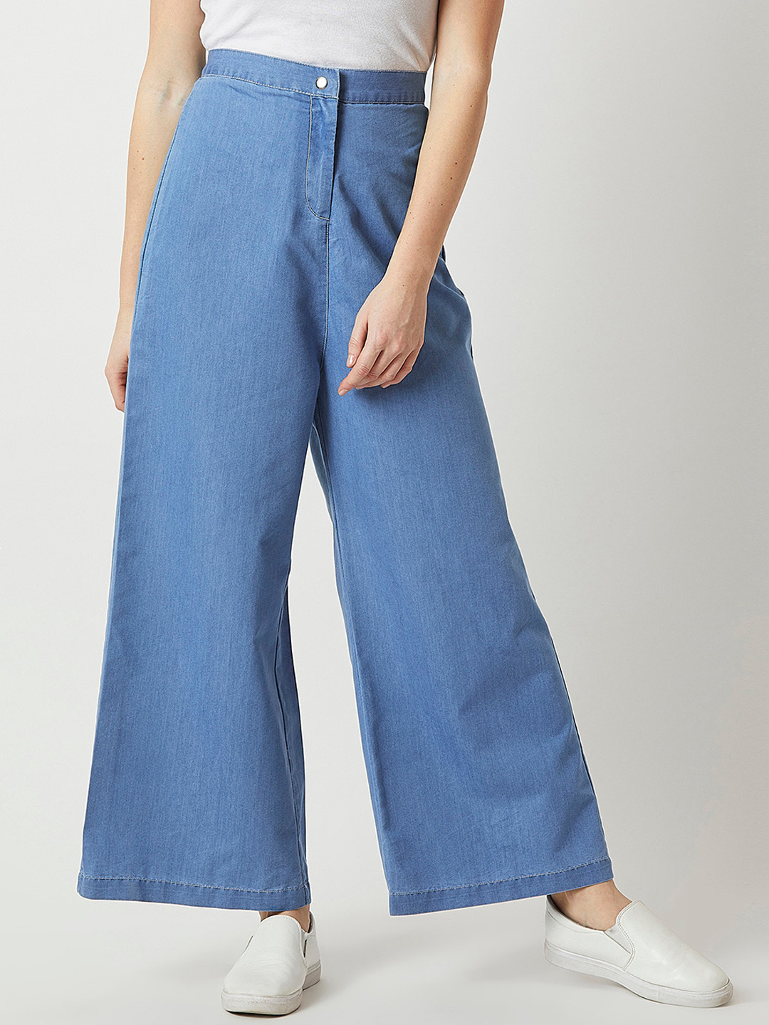 Miss Chase Women Lightweight Flared Solid Culottes