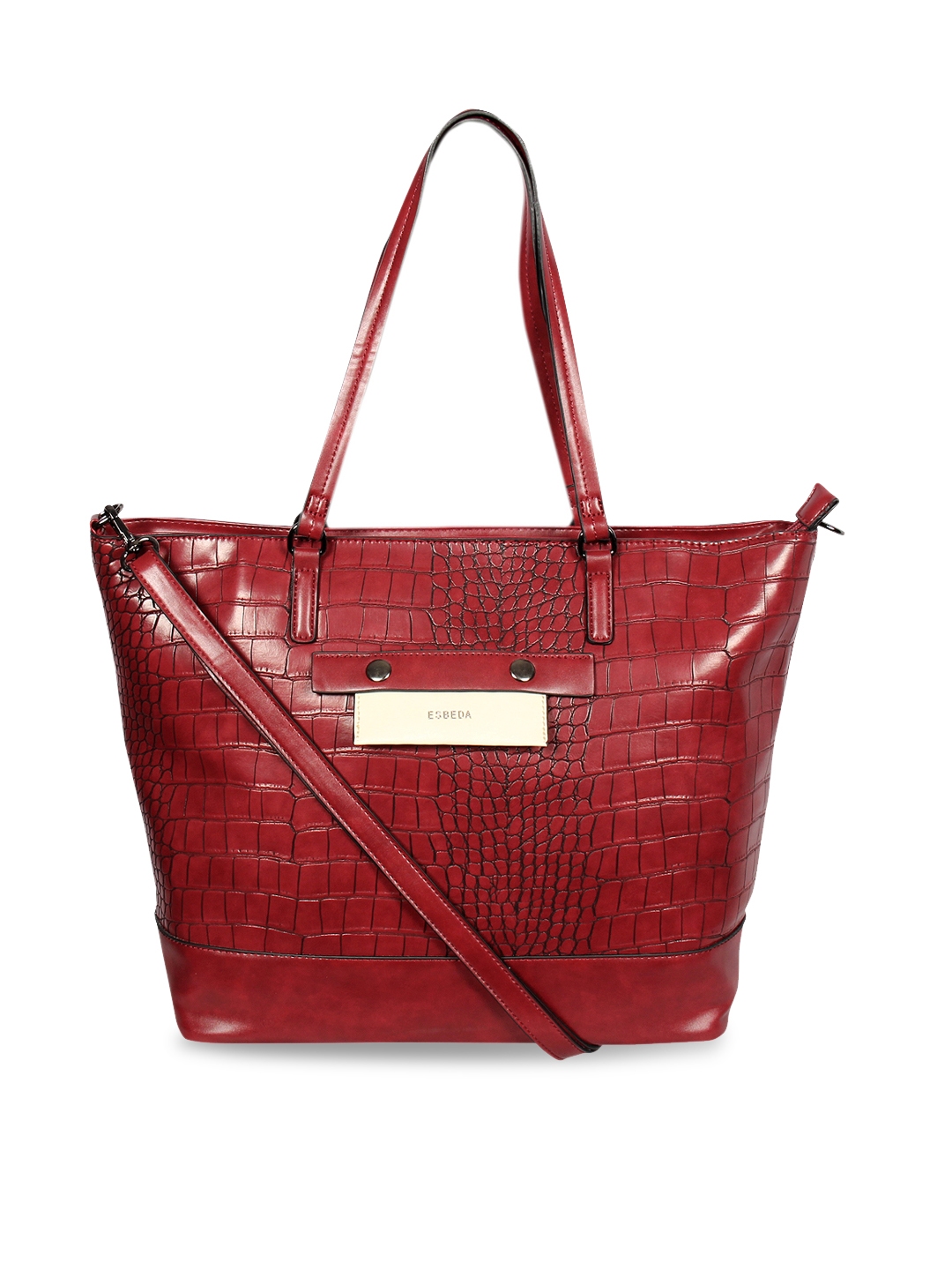Buy ESBEDA Maroon Textured Shoulder Bag Handbags for Women