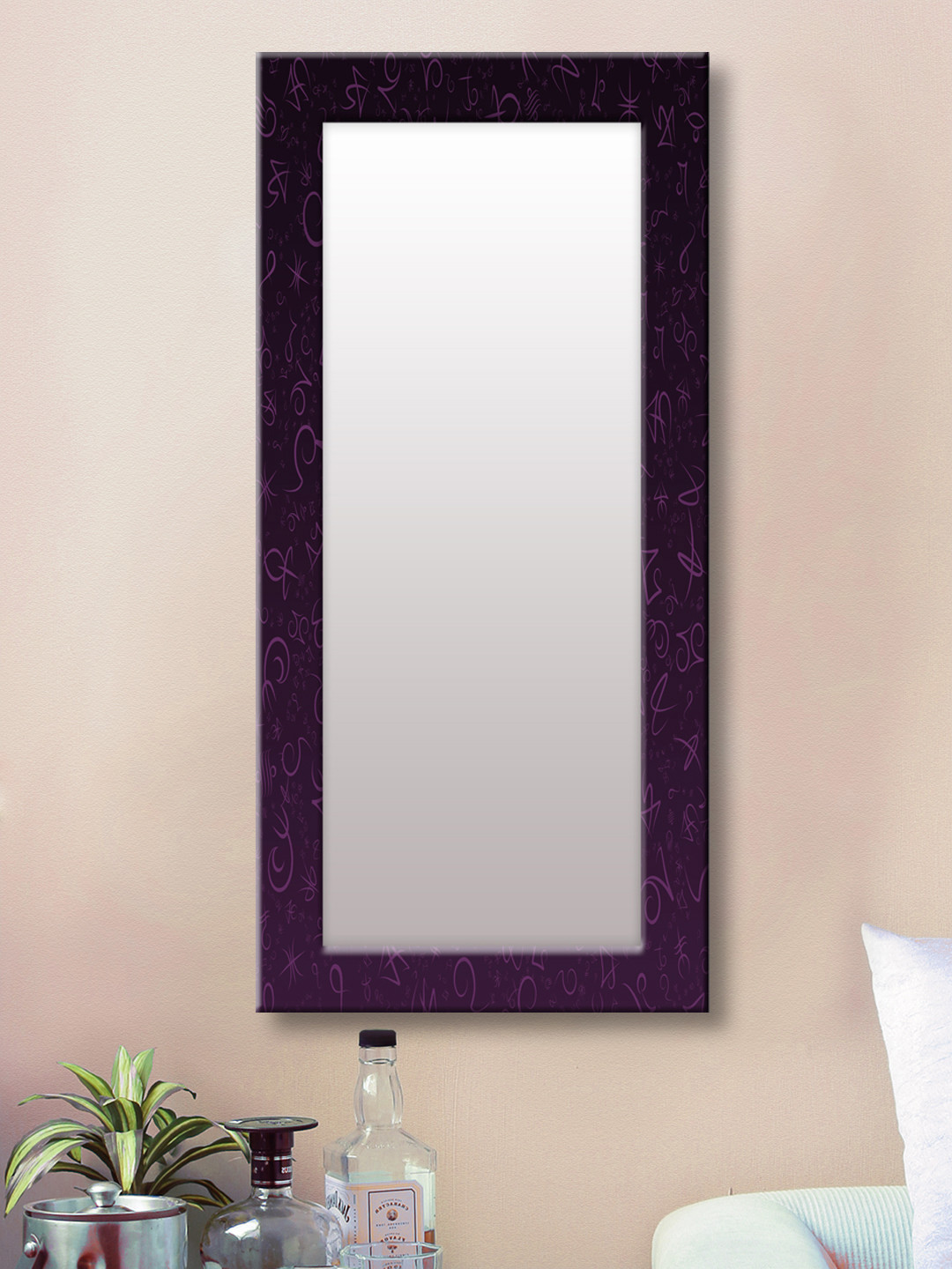 999Store Violet Framed Wall Mirror