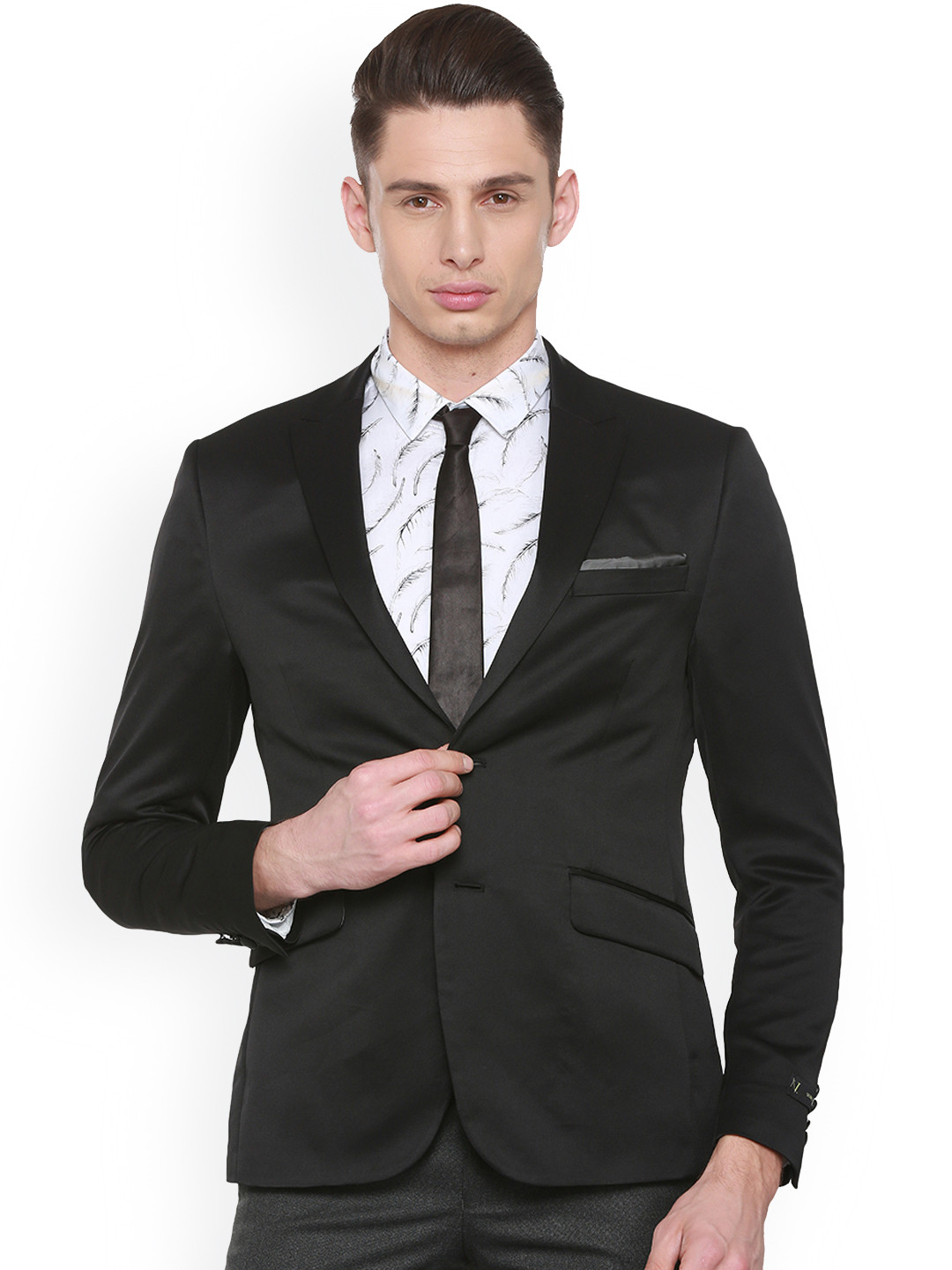 Vdot Men Black Formal Suit