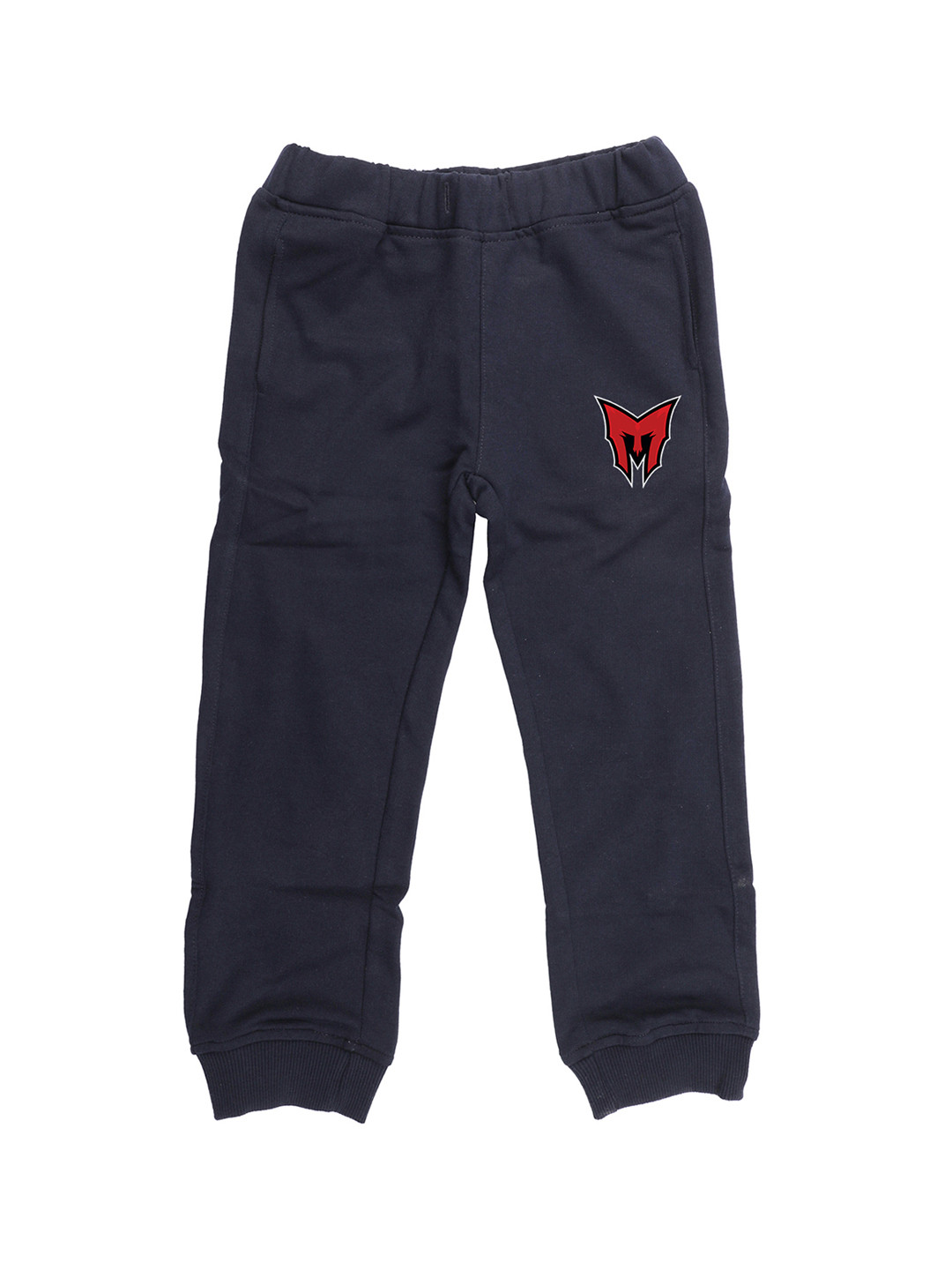 Wear Your Mind Kids Navy Blue Solid Straight Fit Joggers