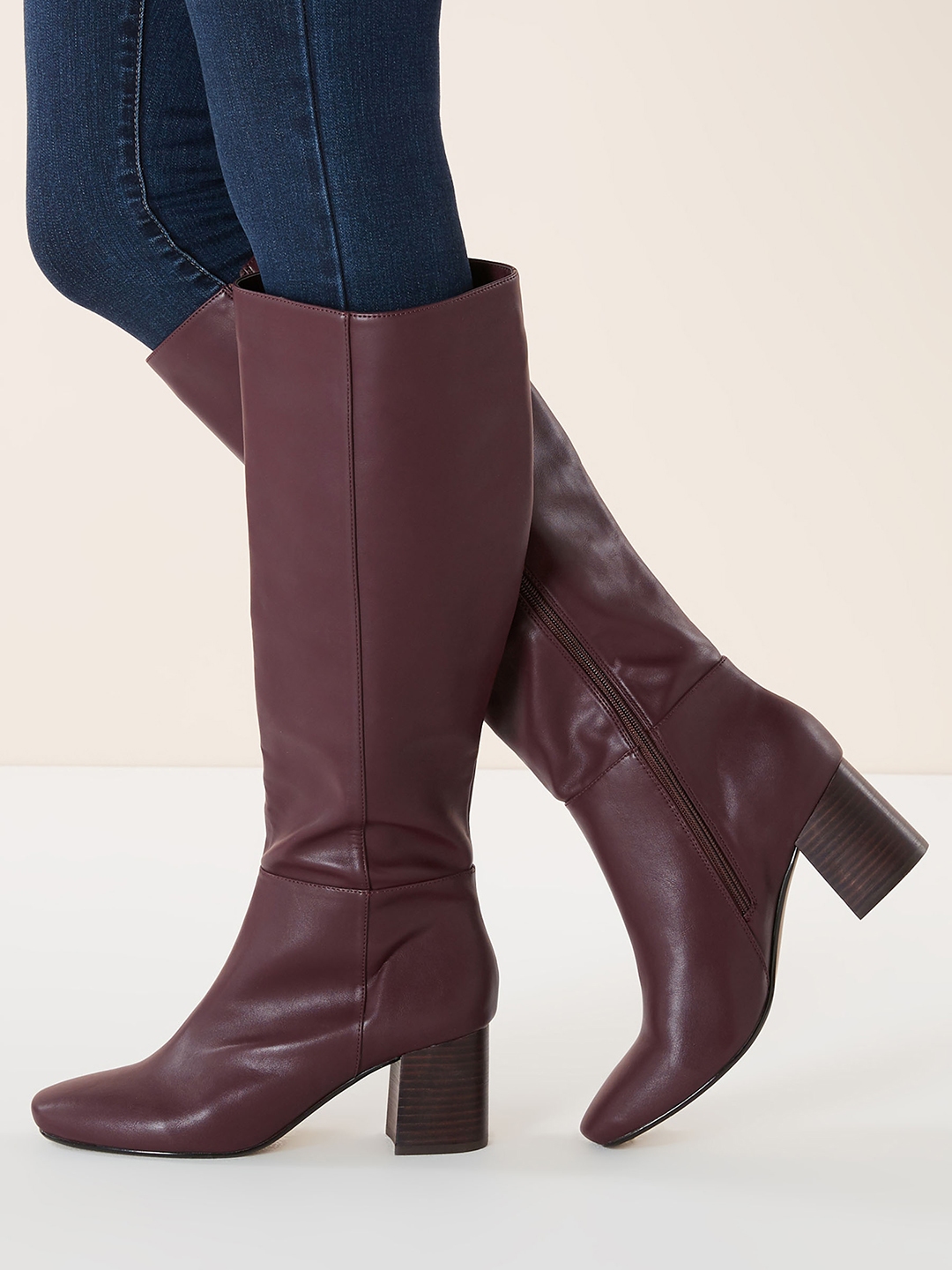 Long maroon new arrivals boots