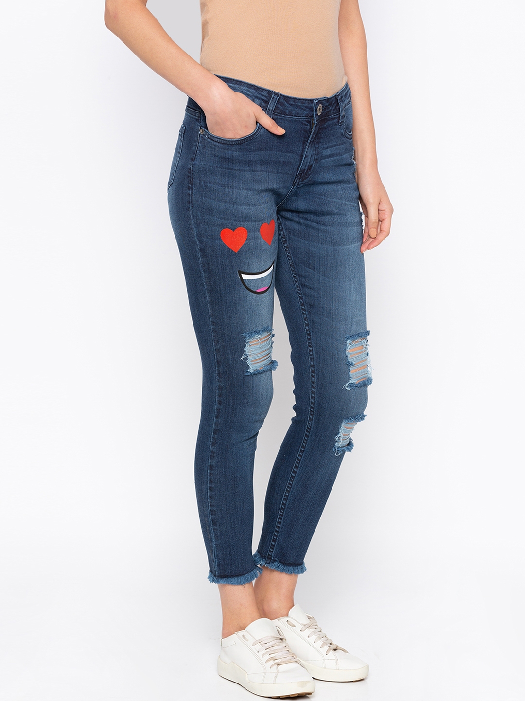 myntra high waist jeans