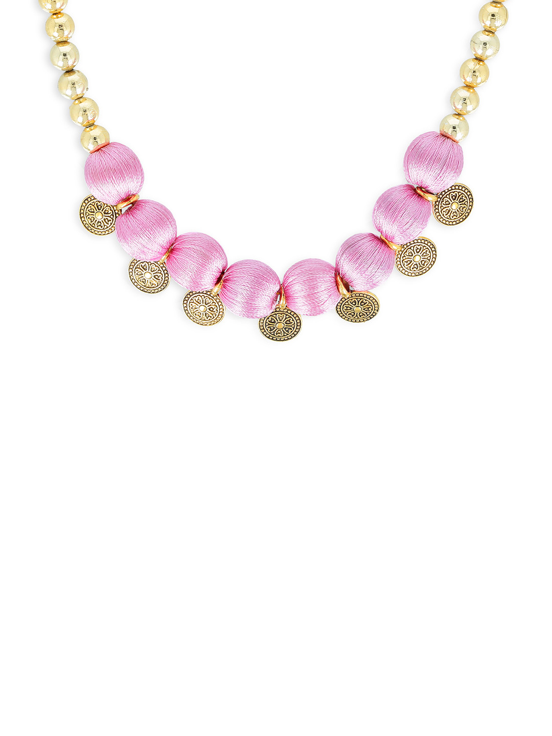 AKSHARA Girls Rose Synthetic Handcrafted Necklace