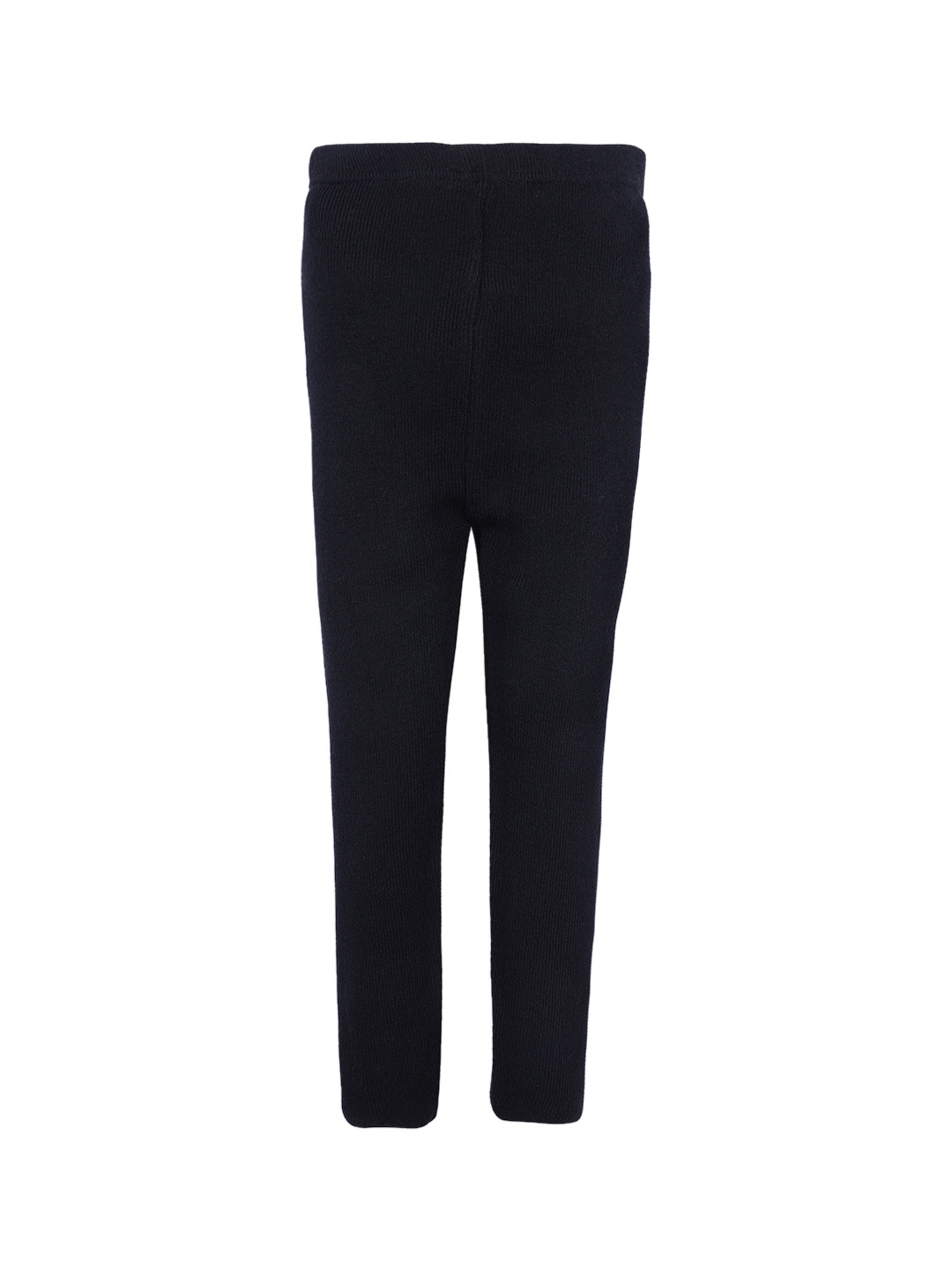 RVK Girls Black Solid Ankle-Length Woolen Leggings