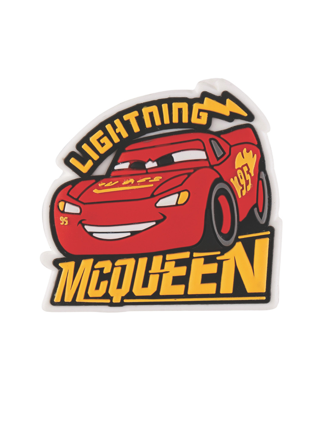 Crocs Unisex Red & Yellow Cars 3 Lightning McQueen Shoe Charm