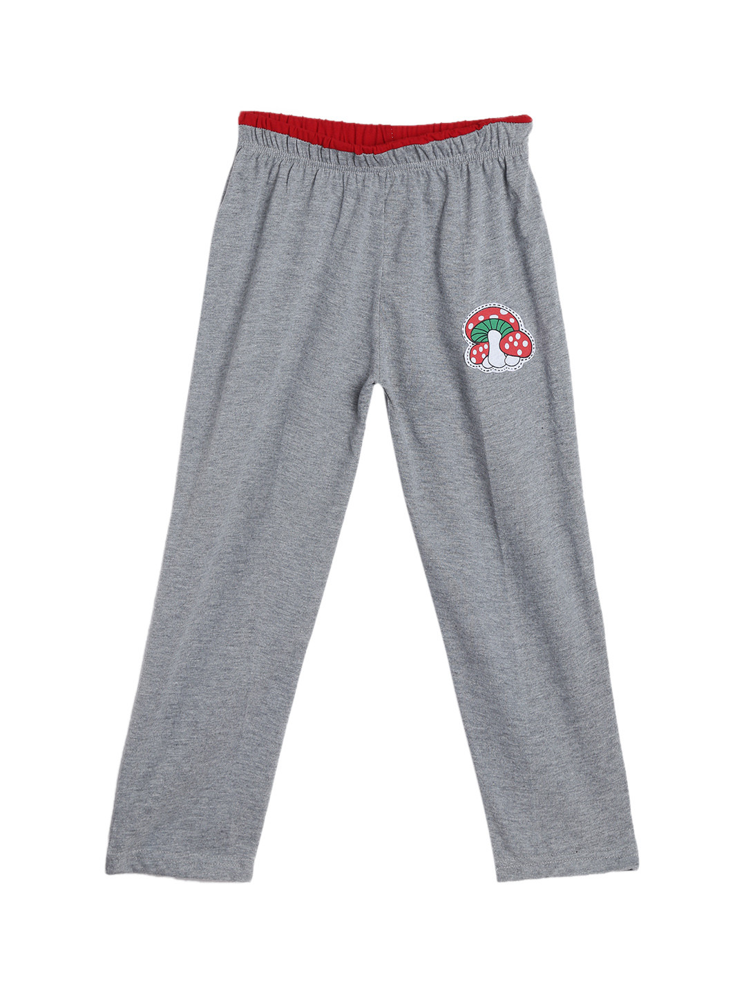 SWEET ANGEL Girls Grey Melange Solid Track Pants