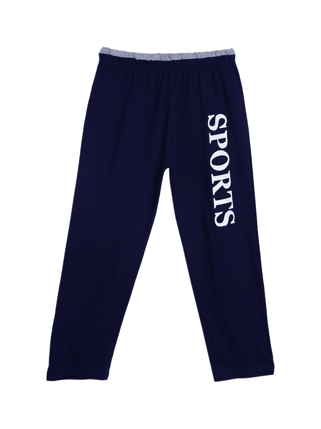 SWEET ANGEL Girls Navy Blue Straight Fit Solid Track Pants