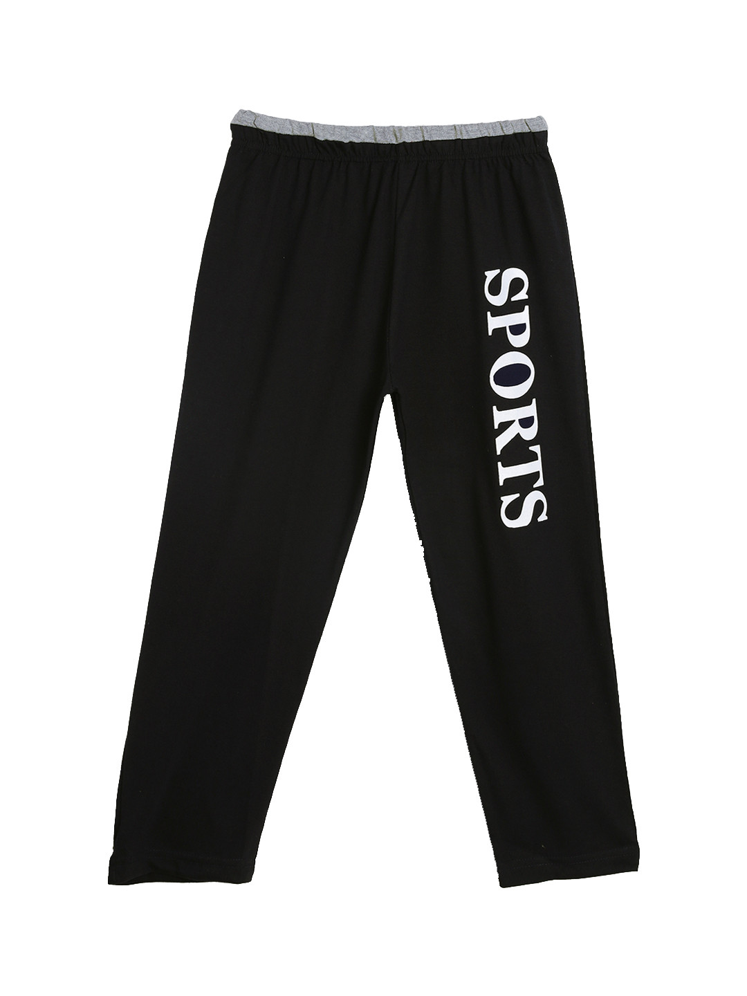 SWEET ANGEL Girls Black Straight Fit Solid Track Pants