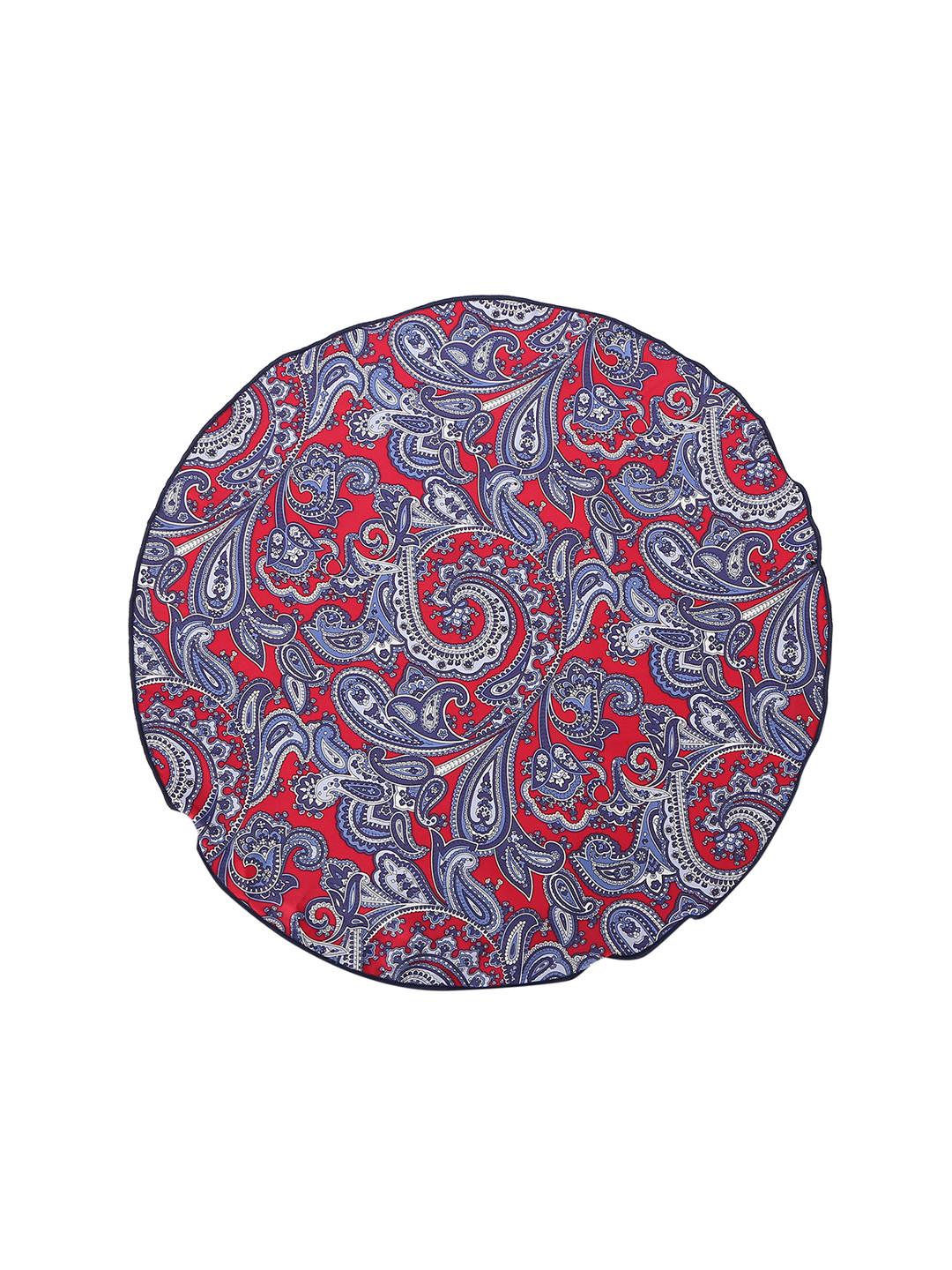 Peter England Men Blue & Red Printed Pocket Square