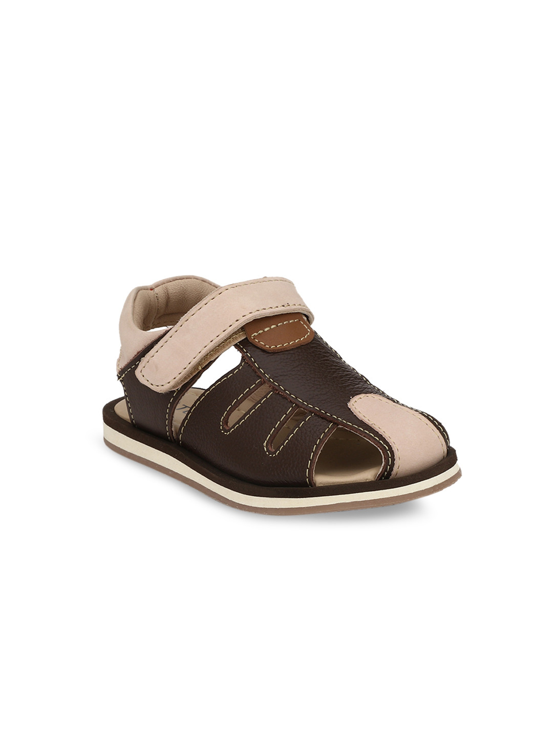 TUSKEY Boys Coffee Brown Sandals