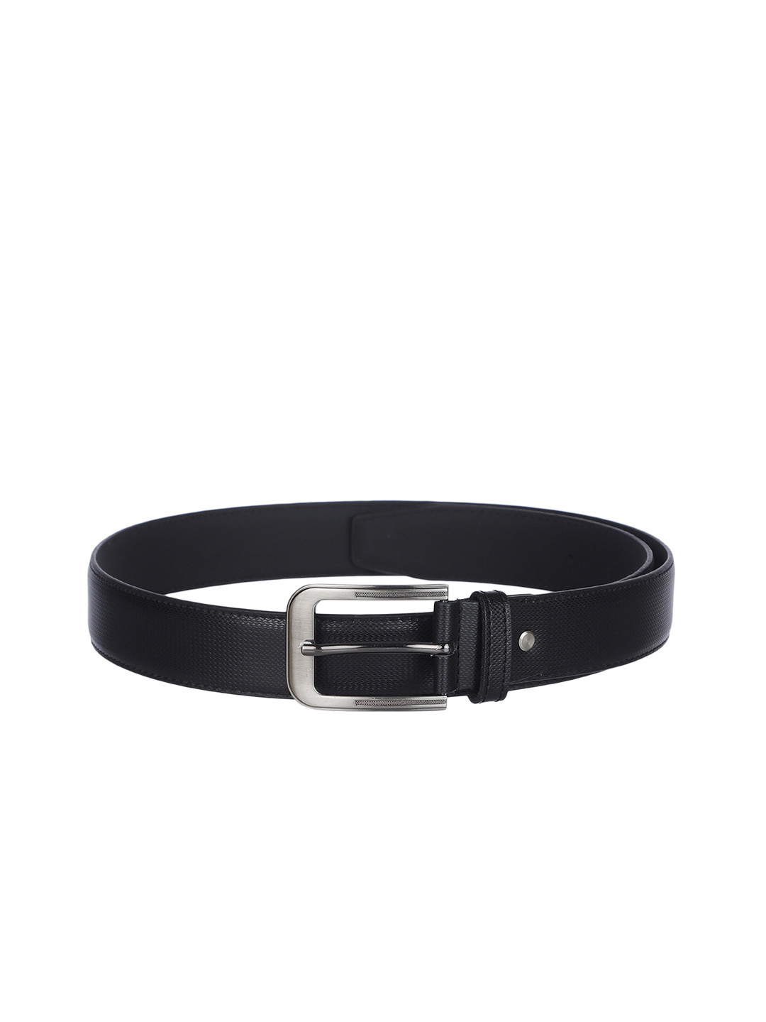 Kara Men Black Textured Belt