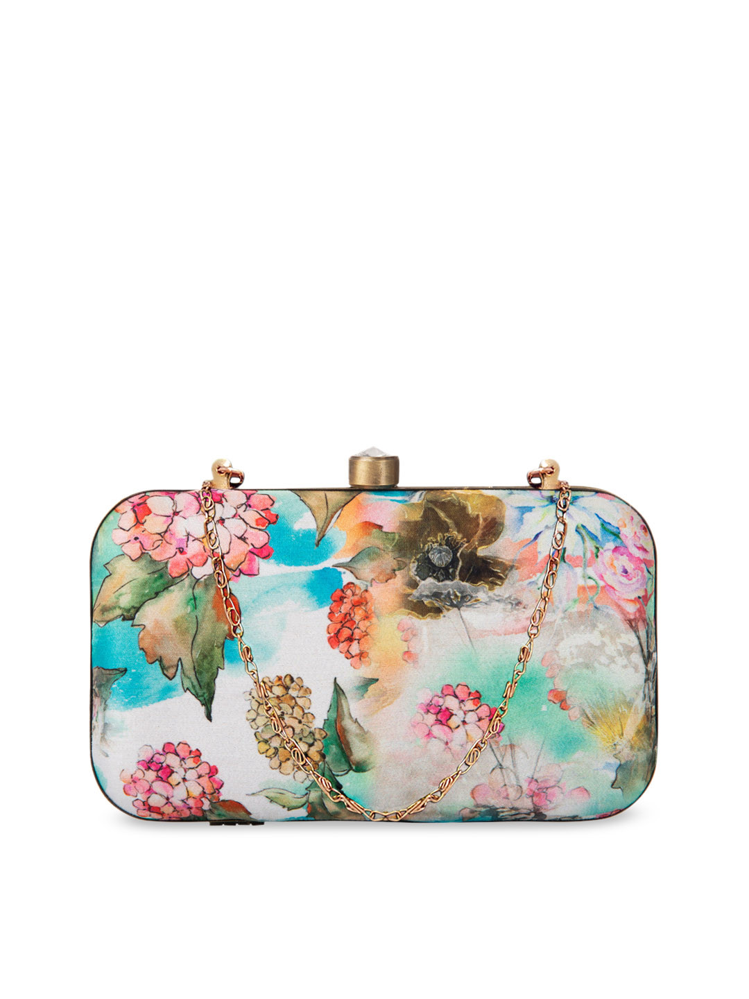 PARIZAAT BY SHADAB KHAN Multicoloured Printed Clutch