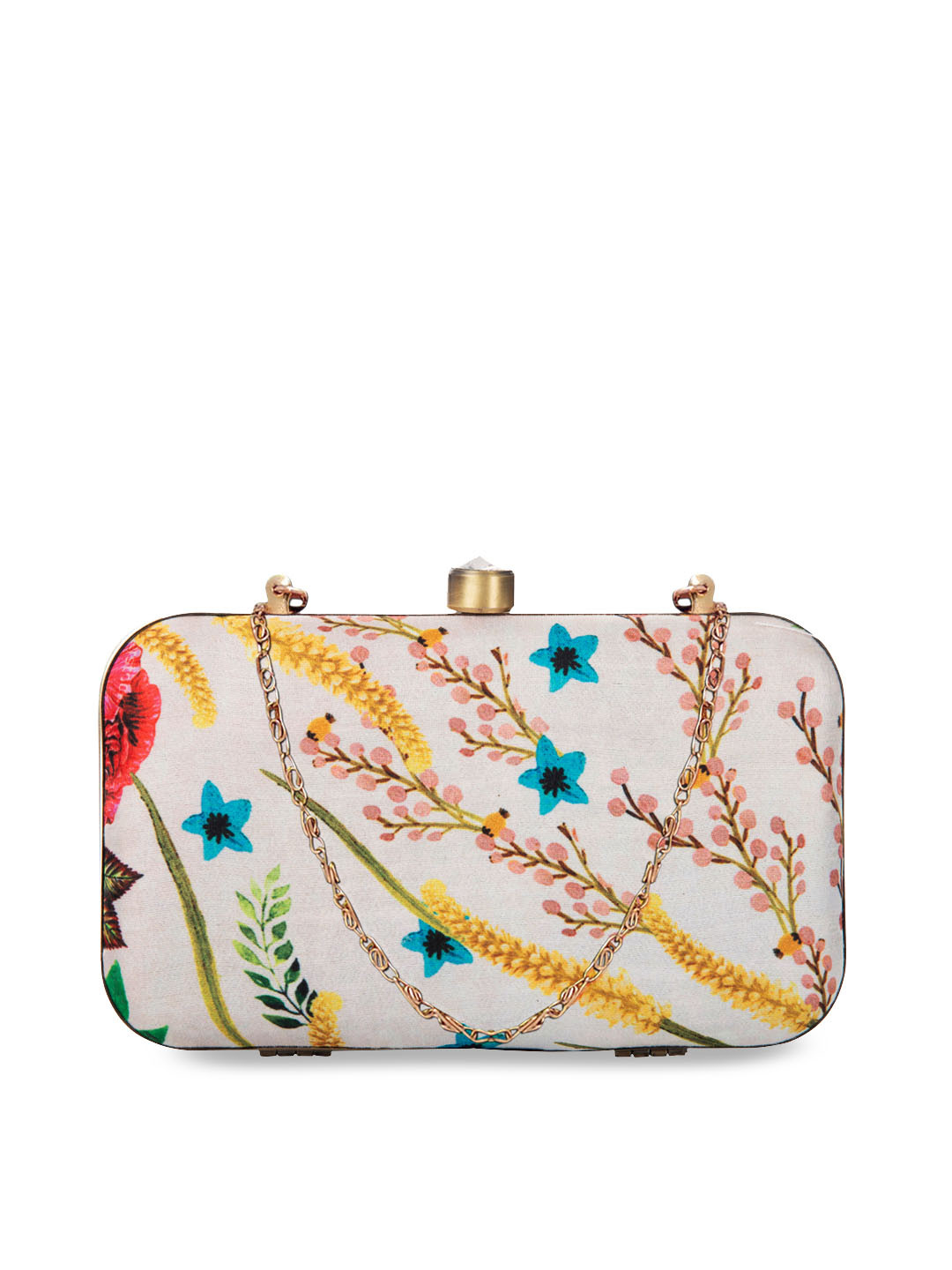 PARIZAAT BY SHADAB KHAN Multicoloured Printed Box Clutch