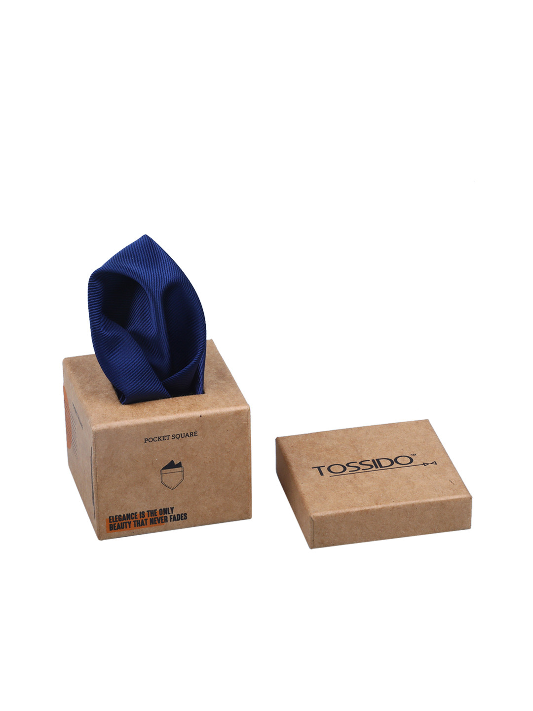 Tossido Men Blue Solid Pocket Squares