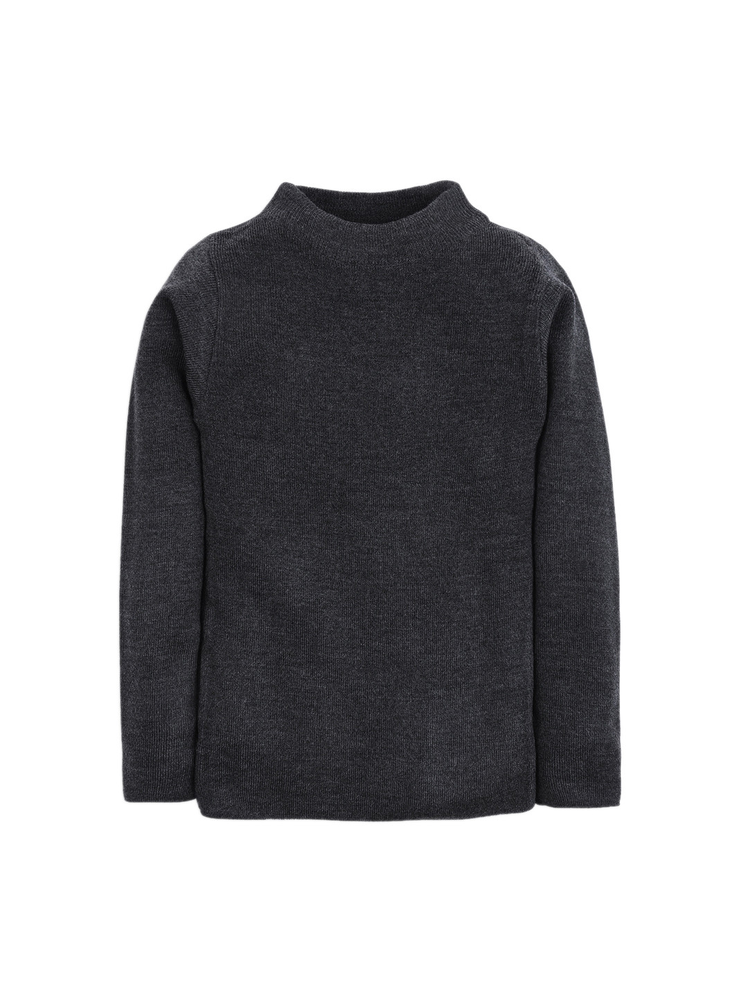 RVK Unisex Charcoal Grey Solid Sweater