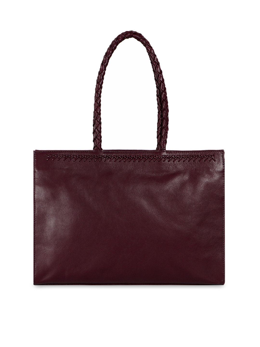 Hidesign Burgundy Solid Leather Shoulder Bag